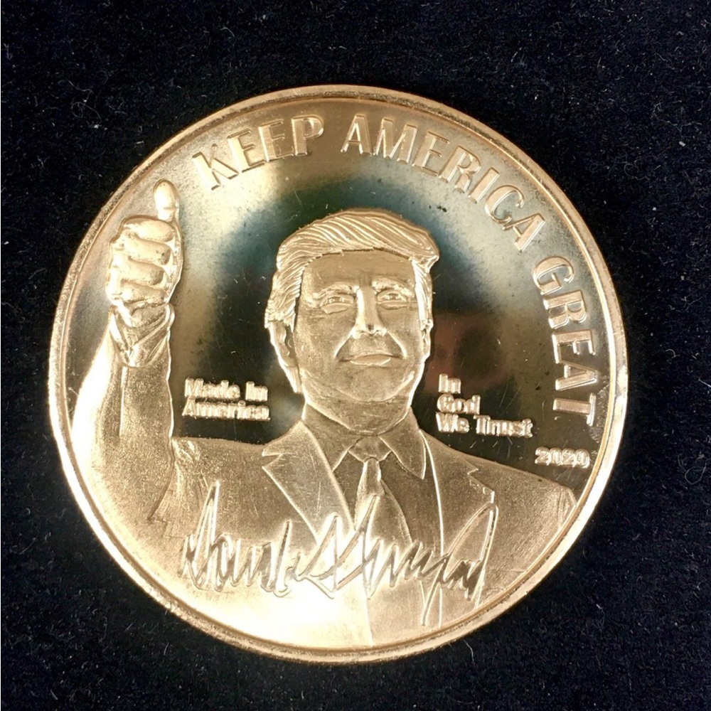 2020 Donald Trump Tribute Coin 24k Gold Plated